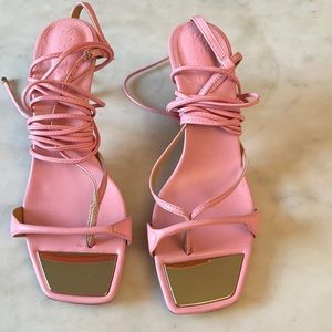 Schutz berry sandal in rose pink